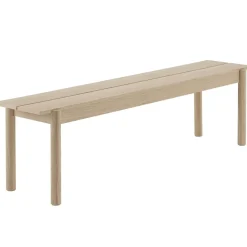 Muuto Benches*Linear bench, oak, 33.5 cm Beige