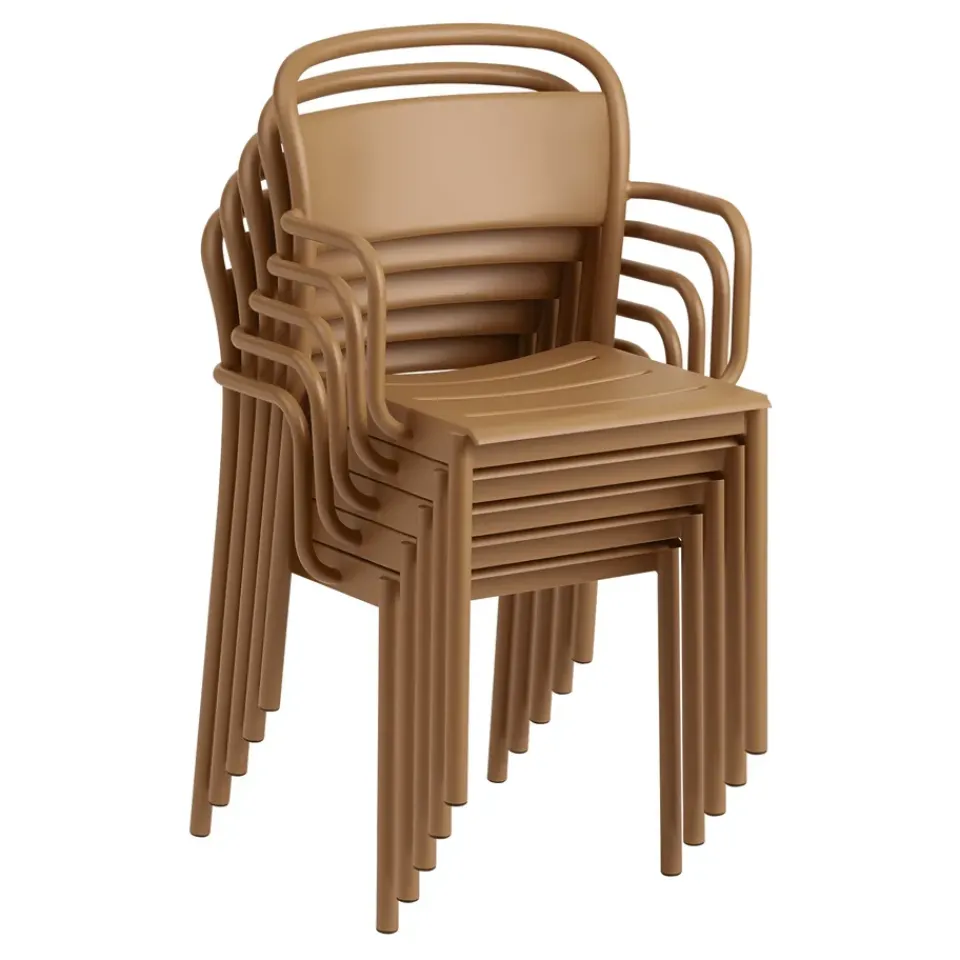 Muuto Seating*Linear steel armchair, Burnt Orange