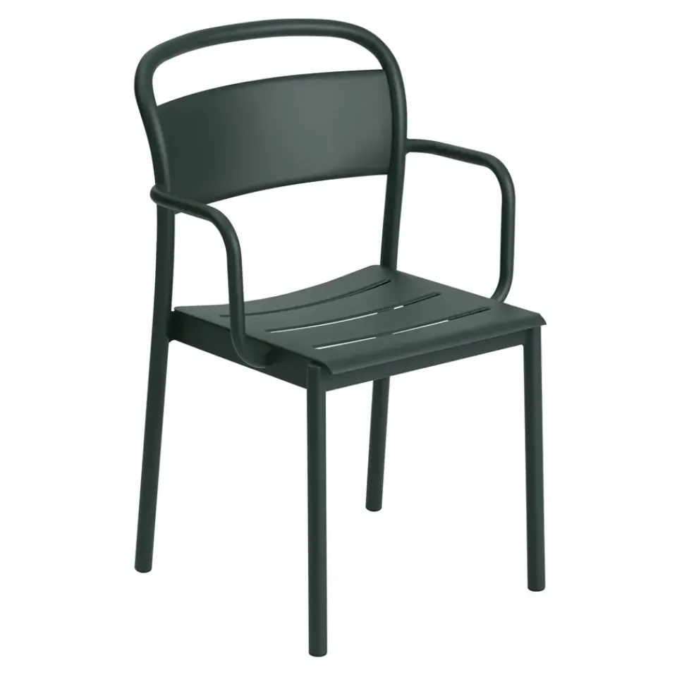 Muuto Seating*Linear steel armchair, Dark Green