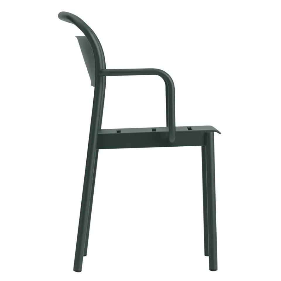 Muuto Seating*Linear steel armchair, Dark Green