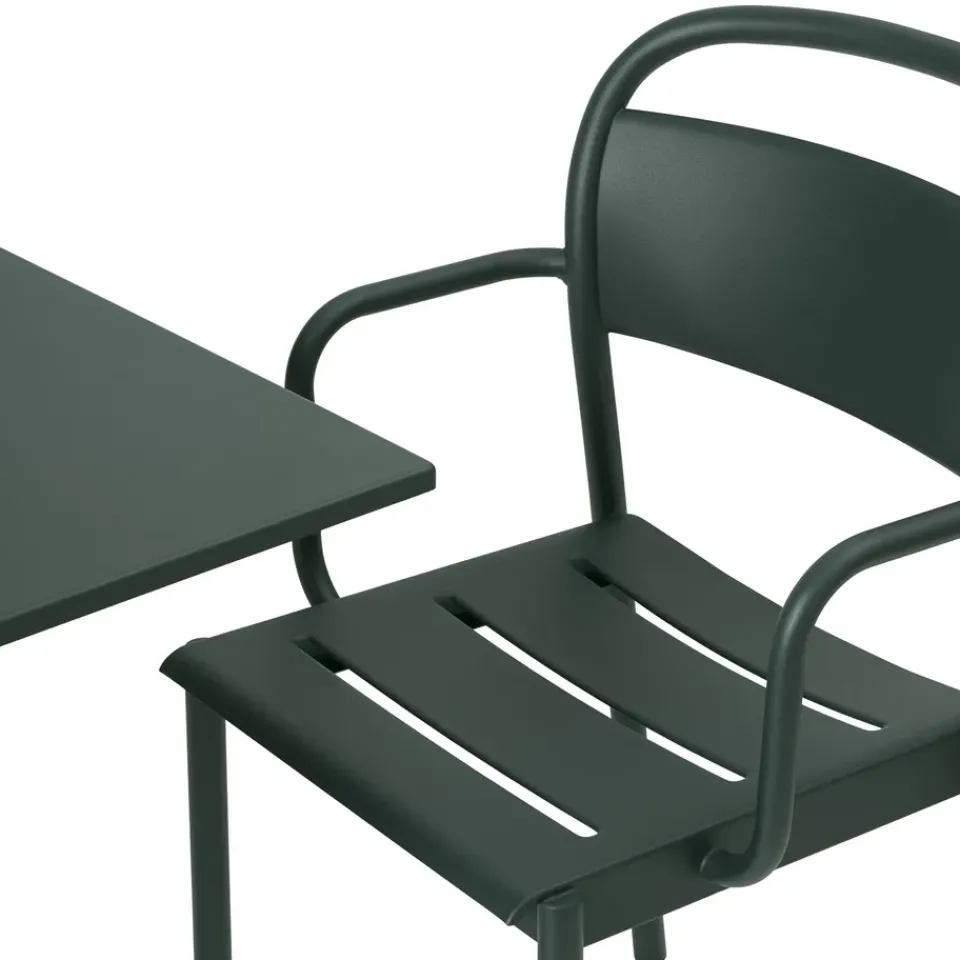 Muuto Seating*Linear steel armchair, Dark Green