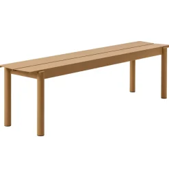 Muuto Garden Sofas & Garden Benches*Linear steel bench 170 cm, Burnt orange Yellow