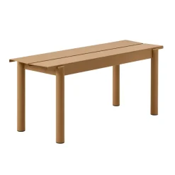 Muuto Garden Sofas & Garden Benches*Linear steel bench 110 cm, Burnt orange Yellow
