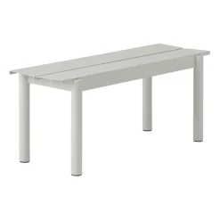 Muuto Garden Sofas & Garden Benches*Linear steel bench 110 cm, (RAL 7044) Grey