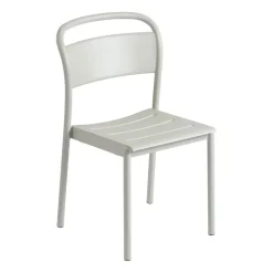 Muuto Balcony Furniture*Linear steel side chair, (RAL 7044) Grey