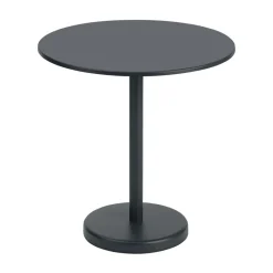 Muuto Balcony Furniture*Linear steel table Ø70 cm, Black