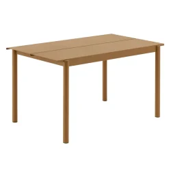 Muuto Table For Outdoor Use*Linear steel table 140 cm, Burnt orange Yellow