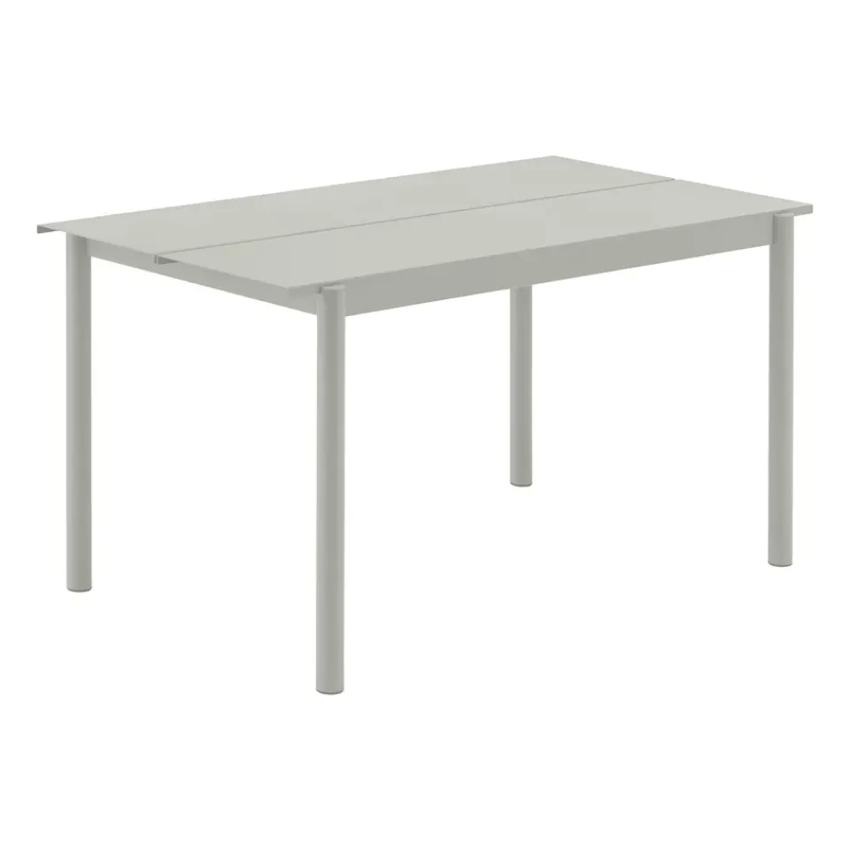 Muuto Table For Outdoor Use*Linear steel table 140 cm, (RAL 7044) Grey