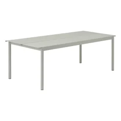 Muuto Table For Outdoor Use*Linear steel table table 220x90 cm, (RAL 7044) Grey