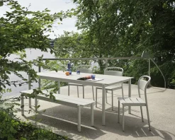 Muuto Table For Outdoor Use*Linear steel table table 220x90 cm, (RAL 7044) Grey