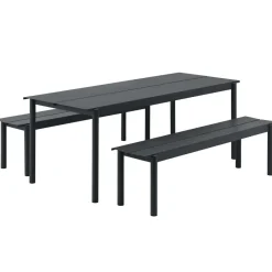 Muuto Table For Outdoor Use*Linear steel table 75x200 cm, Black