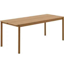 Muuto Table For Outdoor Use*Linear steel table 75x200 cm, Burnt orange Yellow