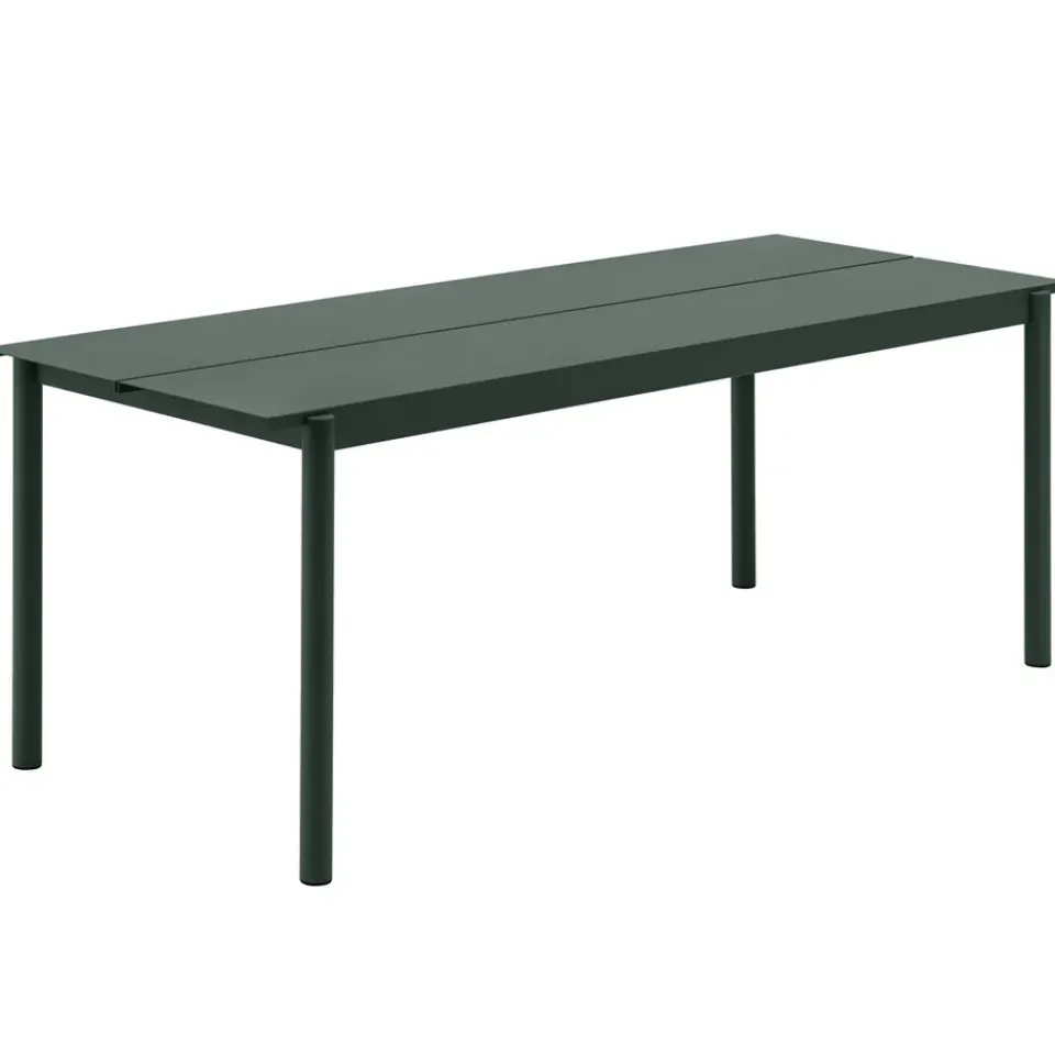 Muuto Table For Outdoor Use*Linear steel table 75x200 cm, Dark Green