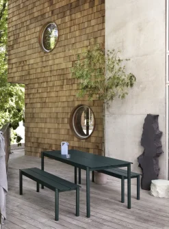 Muuto Table For Outdoor Use*Linear steel table 75x200 cm, Dark Green