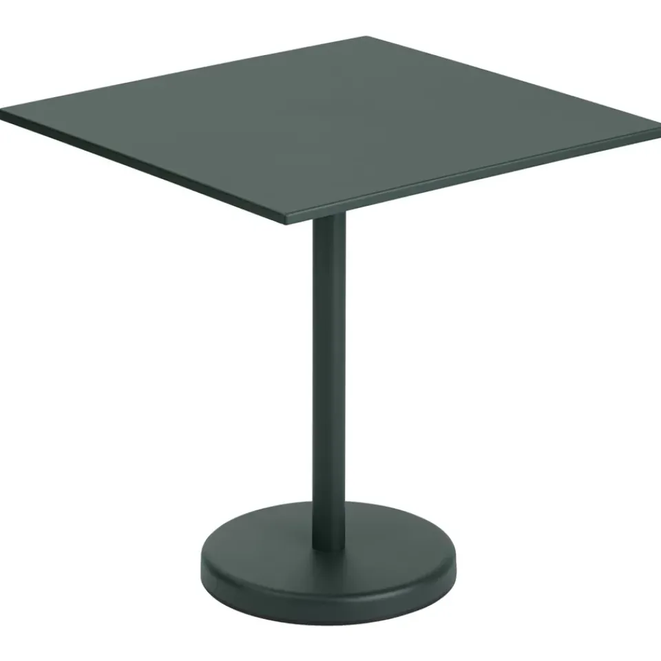 Muuto Table For Outdoor Use*Linear steel table 70x70 cm, Dark Green