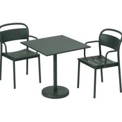 Muuto Table For Outdoor Use*Linear steel table 70x70 cm, Dark Green