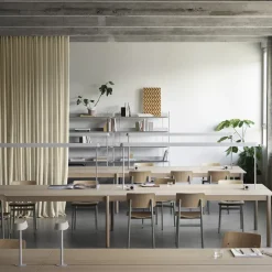 Muuto Dining Tables*Linear System table 142x240 cm, Oak veener-oak Beige