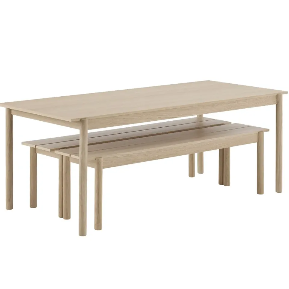 Muuto Dining Tables*Linear wooden table oak, 200x90 cm Beige