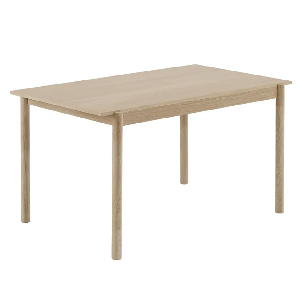 Muuto Dining Tables*Linear wooden table oak, 140x85 cm Beige