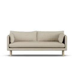 1898 Sofas*Linnevik sofa, Bern 0341-white-oiled oak, 3-seater Beige