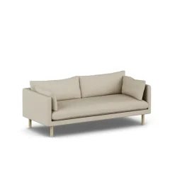 1898 Sofas*Linnevik sofa, Bern 0341-white-oiled oak, 3-seater Beige