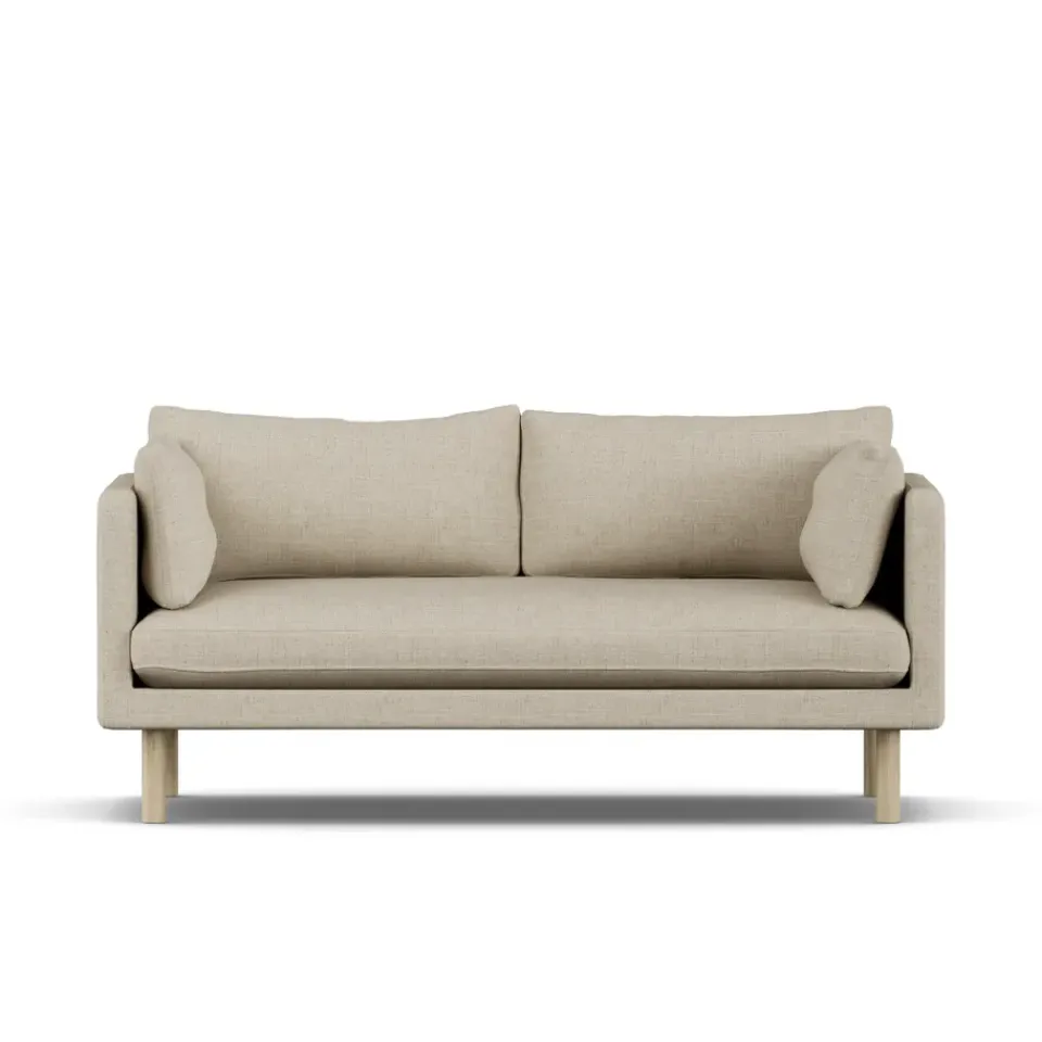 1898 Sofas*Linnevik sofa, Bern 0341-white-oiled oak, 2-seater Beige