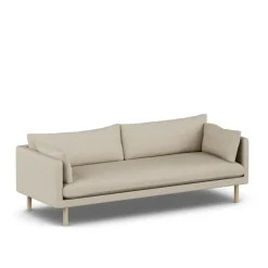 1898 Sofas*Linnevik sofa, Bern 0341-white-oiled oak, 4-seater Beige