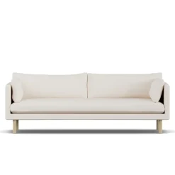 1898 Sofas*Linnevik sofa, Caleido 9600-white-oiled oak, 4-seater Beige