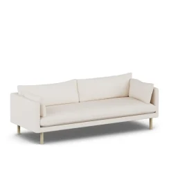 1898 Sofas*Linnevik sofa, Caleido 9600-white-oiled oak, 4-seater Beige