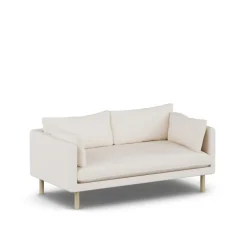 1898 Sofas*Linnevik sofa, Caleido 9600-white-oiled oak, 2-seater Beige