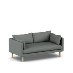 1898 Sofas*Linnevik sofa, Caleido 1240-white-oiled oak, 2-seater Grey