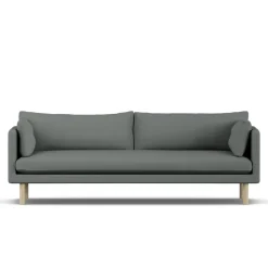 1898 Sofas*Linnevik sofa, Caleido 1240-white-oiled oak, 4-seater Grey