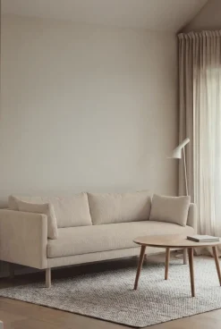 1898 Sofas*Linnevik sofa, Jump 1956-white-oiled oak, 3-seater Beige