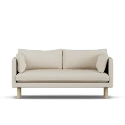1898 Sofas*Linnevik sofa, Jump 1956-white-oiled oak, 2-seater Beige