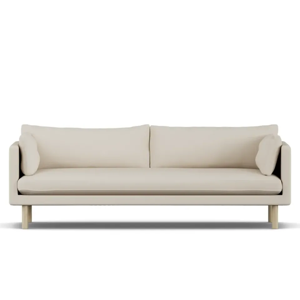 1898 Sofas*Linnevik sofa, Jump 1956-white-oiled oak, 4-seater Beige