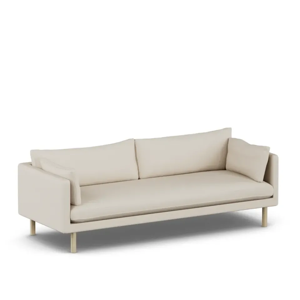 1898 Sofas*Linnevik sofa, Jump 1956-white-oiled oak, 4-seater Beige