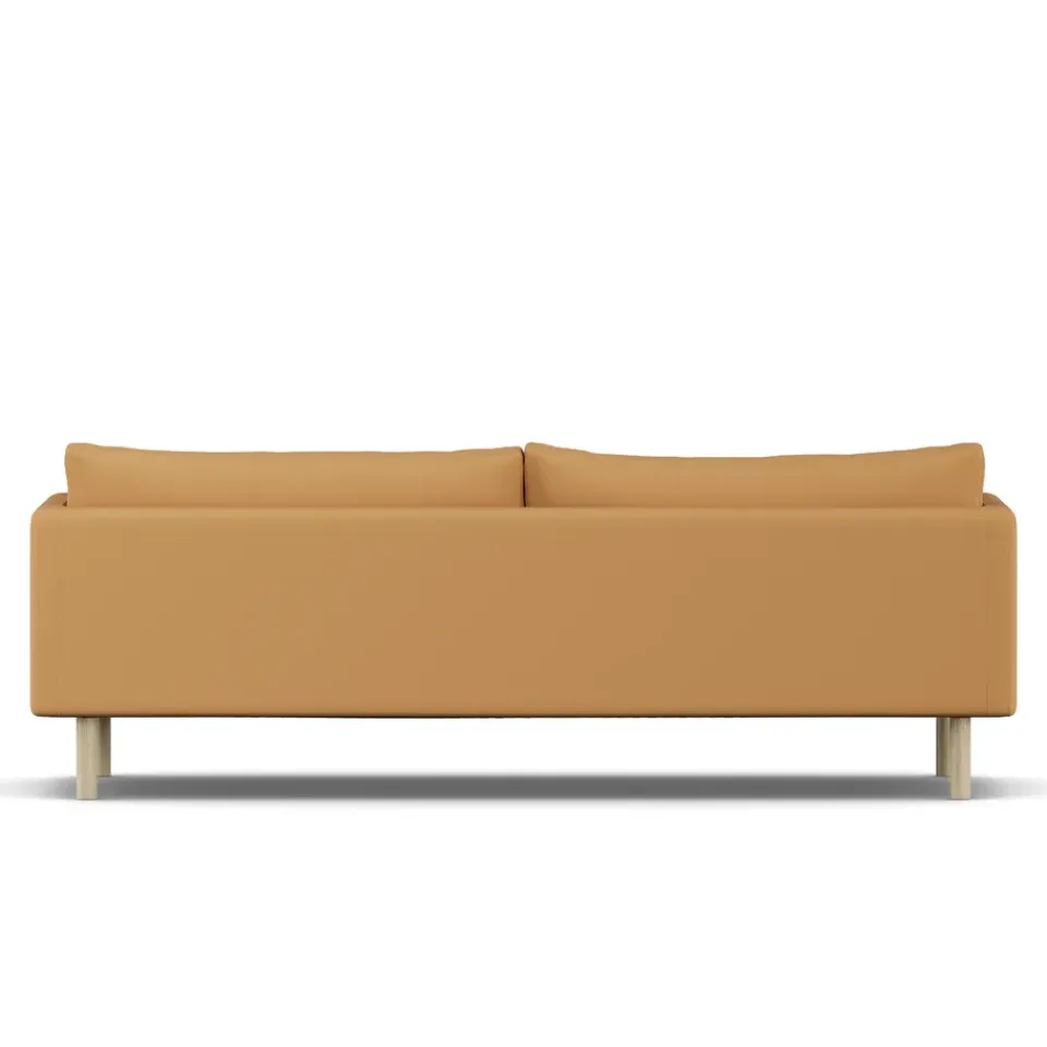 1898 Sofas*Linnevik sofa, Jump Honey 1959-white-oiled oak, 4-seater Yellow