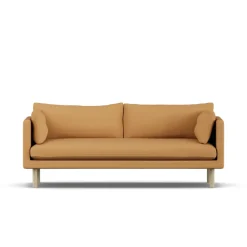 1898 Sofas*Linnevik sofa, Jump Honey 1959-white-oiled oak, 3-seater Yellow