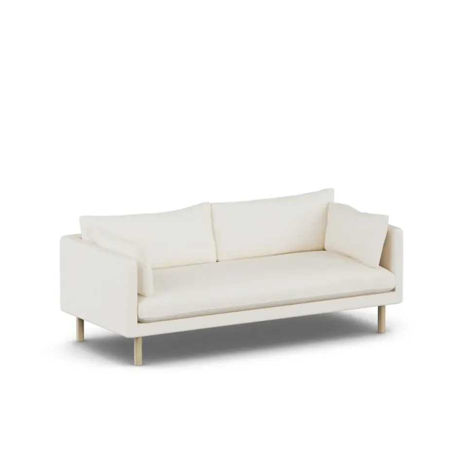 1898 Sofas*Linnevik sofa, Jump Off 1954--oiled oak, 3-seater White