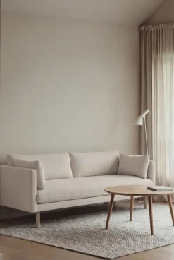 1898 Sofas*Linnevik sofa, Jump Off 1954--oiled oak, 3-seater White