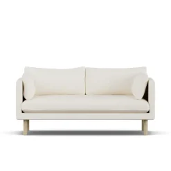 1898 Sofas*Linnevik sofa, Jump Off 1954--oiled oak, 2-seater White