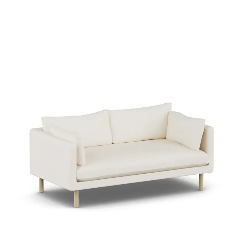 1898 Sofas*Linnevik sofa, Jump Off 1954--oiled oak, 2-seater White