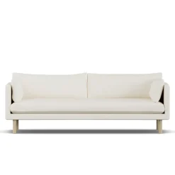 1898 Sofas*Linnevik sofa, Jump Off 1954--oiled oak, 4-seater White