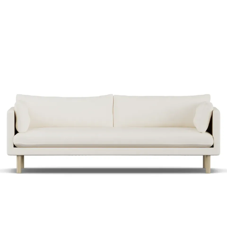 1898 Sofas*Linnevik sofa, Jump Off 1954--oiled oak, 4-seater White