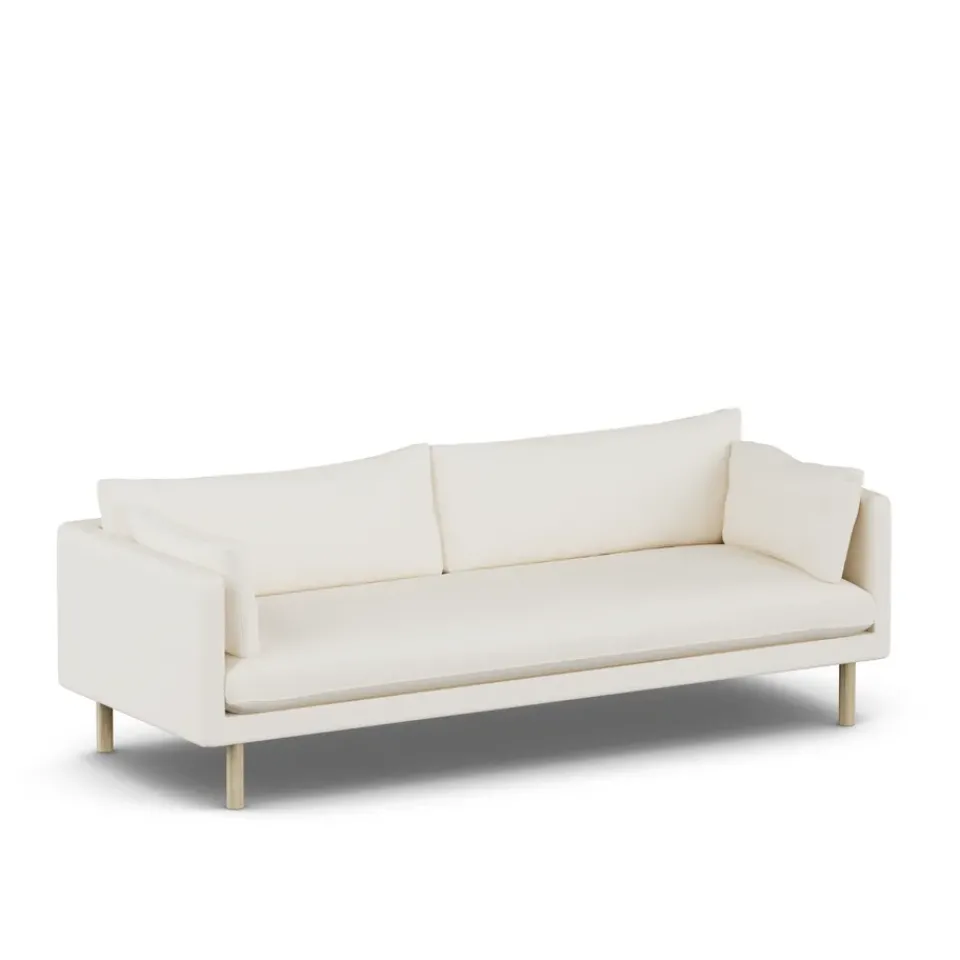 1898 Sofas*Linnevik sofa, Jump Off 1954--oiled oak, 4-seater White
