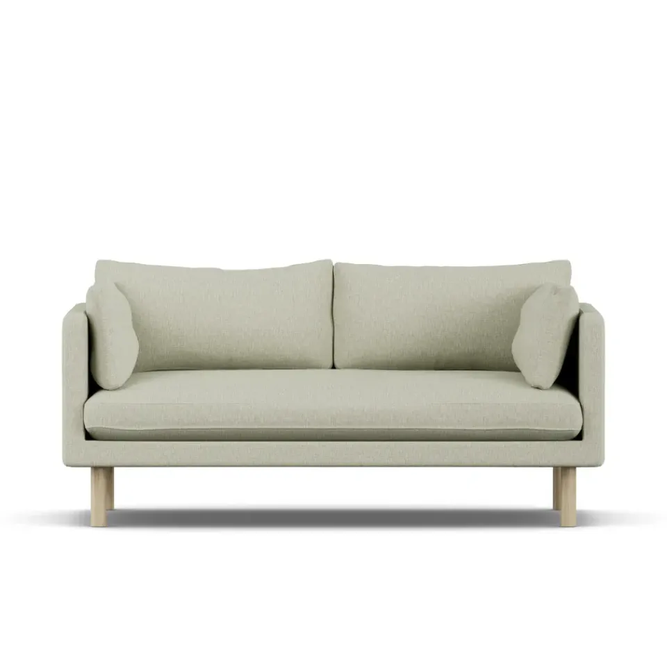 1898 Sofas*Linnevik sofa, Luiza 3981-white-oiled oak, 2-seater Beige