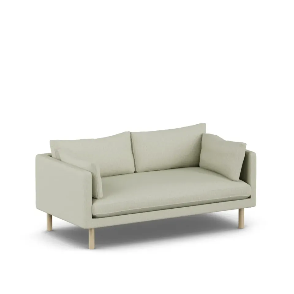 1898 Sofas*Linnevik sofa, Luiza 3981-white-oiled oak, 2-seater Beige