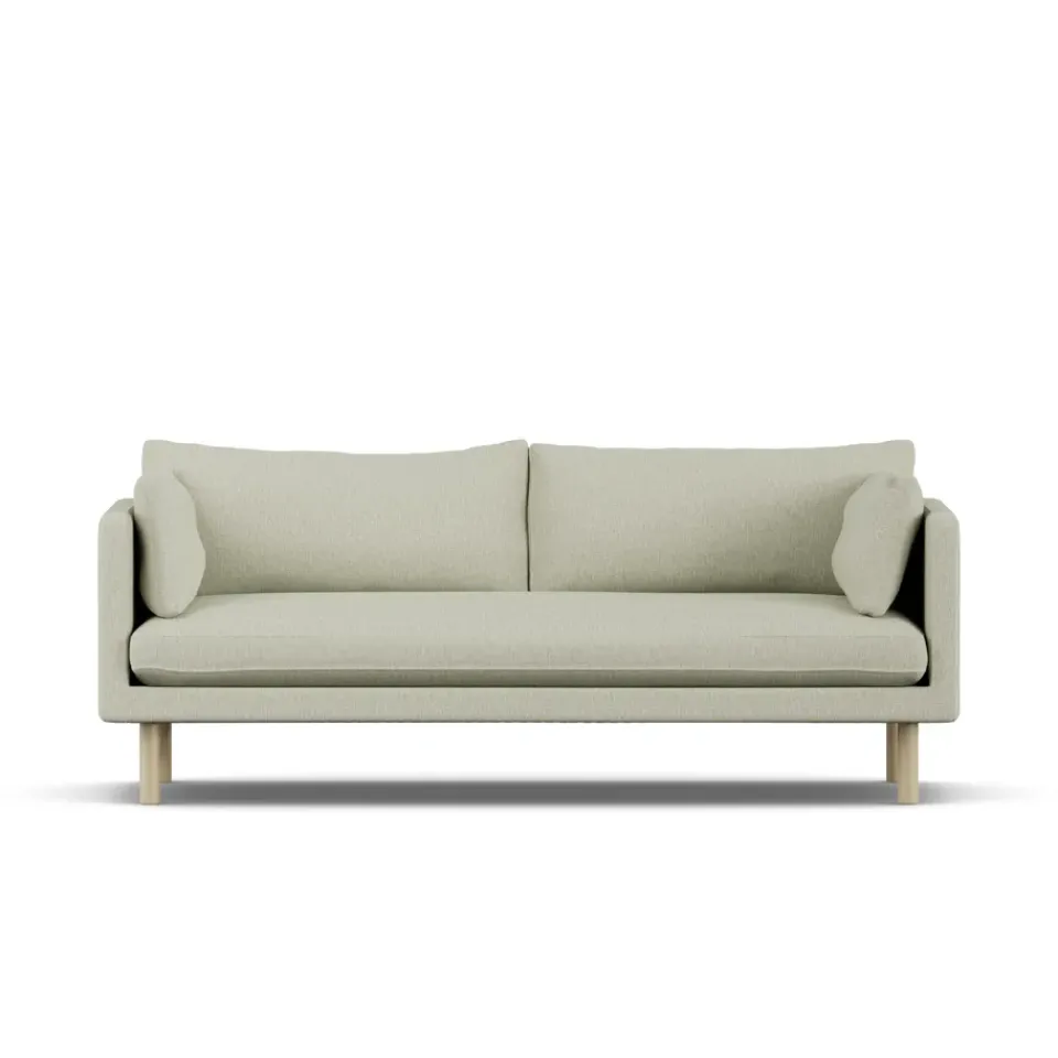 1898 Sofas*Linnevik sofa, Luiza 3981-white-oiled oak, 3-seater Beige