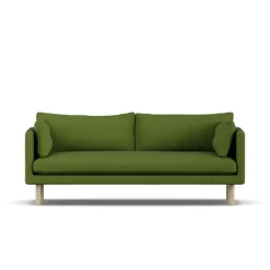 1898 Sofas*Linnevik sofa, Luiza 3975-white-oiled oak, 3-seater Green