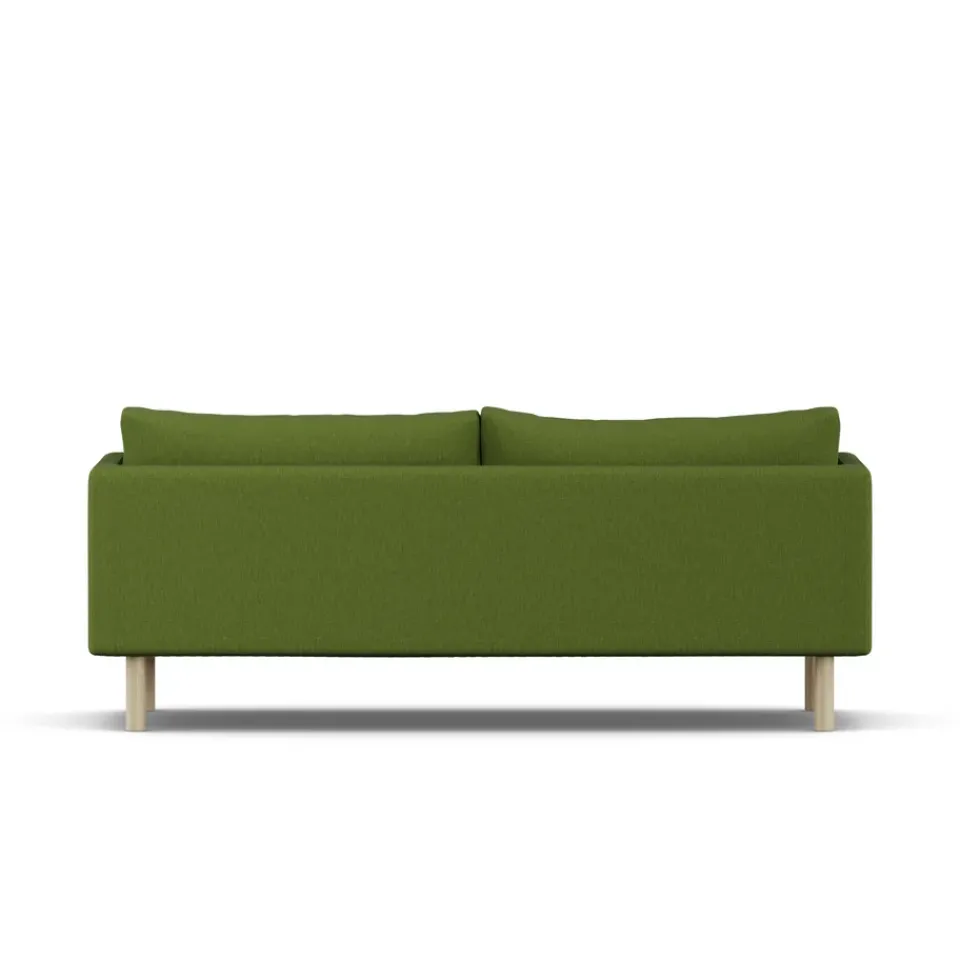 1898 Sofas*Linnevik sofa, Luiza 3975-white-oiled oak, 3-seater Green